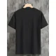 thumbnail image 4 of Camiseta para hombre con estampado de astronauta y luna, 100 % algodón, cuello redondo, manga corta, ropa masculina de primavera y verano de alta calidad, 4 of 5
