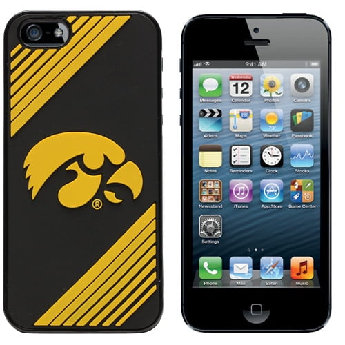 Black and Gold Iowa Hawkeyes Baby Wipes Case 