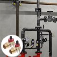 thumbnail image 1 of FONDOTIN 2Pcs Air Compressor Brass Safety Valve Manifold with Relief Bypass and Fill Port for Home Use, 1 of 6