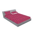 thumbnail image 2 of Ambesonne Fuchsia Fitted Sheet & Pillow Sham Set, Oriental Fruit, Queen, Purple and Dark Pink, 2 of 2