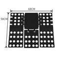 thumbnail image 1 of Organizador de soporte de tela de plástico, tablero de ropa plegable, herramientas de almacenamiento (negro) Likrtyny Libre de BPA, 1 of 6