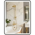 thumbnail image 1 of HOMCOM 36" x 28" LED Bathroom Mirror with Lights Wall Mounted Vanity Mirror, 1 of 9