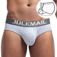 thumbnail image 2 of Mens Tanga Ropa Interior Calzonines Casual Sólido Trasero Elevador Transpirable Nylon Spandex Deporte, 2 of 9