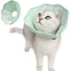 thumbnail image 1 of 1 collar para gatos (verde claro, L), collares ajustables antimordeduras para gatos, collar isabelino para recuperación, collar de cono para gatos después de la cirugía ER, 1 of 5