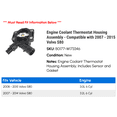 thumbnail image 2 of Engine Coolant Thermostat Housing Assembly - Compatible with 2007 - 2015 Volvo S80 2008 2009 2010 2011 2012 2013 2014, 2 of 2