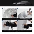 thumbnail image 4 of NEEWER 65"/165cm Parabolic Reflective Umbrella Photography with Silver Inner, Soft Lighting with Diffuser Cover, Bag, Quick Fold for Camera Photo Stud, 4 of 9