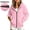 Pink, variant on Kids Detachable Sleeve Full Zip Hoodie Sweatshirt 2 in 1 Long Short Sleeve Hooded Jacket Casual Solid Color Outerwear for Boys Girls Big Kids White 15 Years
