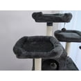 thumbnail image 6 of Vibrant Life Heavy Duty 8-Level 66" Cat Tree with Scratching Ramp, Two Condos and Hammocks, Dark Gray, 6 of 9