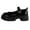 Black, variant on LNMQLPDBS Toddler Girl Shoes Mary Jane Shoes Platform Chunky Shoes for Girls Comfort Leather Round Toe Non-Slip Dressy Casual Cute Girls Shoes for Match with School Uniform Black 11-11.5 Years