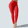 thumbnail image 6 of ZKCCNUK Women's Pants Soft High Waist Stretch Pleated Yoga Pants Casual Fitness Leggings Trouser S-2XL, 6 of 7