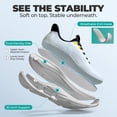 thumbnail image 3 of ALLSWIFIT Women's Slip-On Walking Shoes | Hands-Free Cushioned Sneakers with Arch Support for Running, Gym, Tennis & Everyday Comfort, 3 of 7