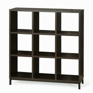 Home Square 2 Piece Wood Bookcase Set with 5 Shelf in Oiled Oak ...