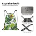 thumbnail image 4 of Fotbe Watercolor Green Tropical Bolsa Mochila con Cordón Estampada, Bolsa de Gimnasio Deportiva, Bolsa Cinch, Bolsa con Cordón para Hombres y Mujeres-Small, 4 of 6
