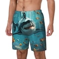 thumbnail image 1 of Fotbe Realistic Ocean Shark Traje de Baño para Hombre – Shorts de Natación de Secado Rápido con Forro y Bolsillos-3X-Large, 1 of 6