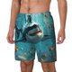 thumbnail image 1 of Balery Realistic Ocean Shark Bañador para hombre, shorts de playa de secado rápido con entrepierna y forro de compresión-XX-Large, 1 of 6