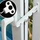 thumbnail image 3 of Barras de seguridad para seguridad infantil, protección de ventanas antioxidante y anticorrosión, soportes de seguridad silenciosos ajustables, color blanco, longitud de 4,2 pulgadas, compatibles con, 3 of 5