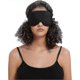 thumbnail image 4 of Alaska Bear Sleep Mask Silk Cool - No Pressure Eye Donuts Contour - Handmade, Upgrade Over Conventional "flat" Masks (black ), 4 of 5