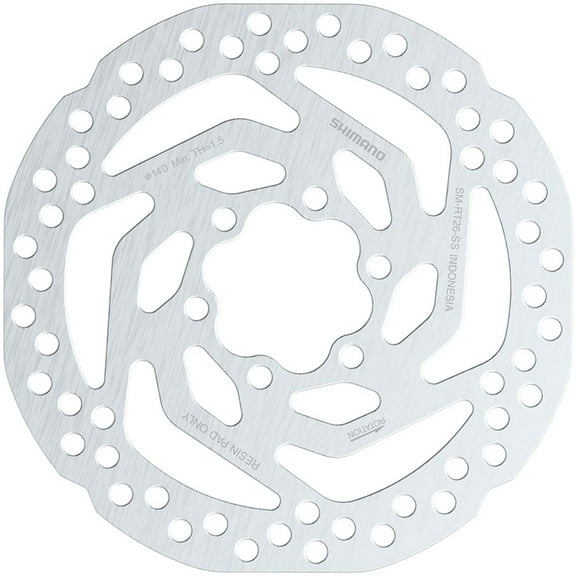 Shimano SM-RT26 SS Disc Brake Rotor - 140mm, 6-Bolt (Bolts Included), For Resin Pad Only