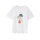 thumbnail image 1 of Camiseta de manga corta para mujer, camiseta de cuello redondo a la moda para viajar de compras L, 1 of 7