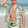 thumbnail image 5 of Lsque Funny Chicken pattern Hawaiian Shirt for Men, Unisex Summer Beach Casual Short Sleeve Button Down Shirts-X-Large, 5 of 9