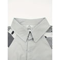 thumbnail image 3 of Men's Cowboy Shirt Stretch Cotton Button Down Western Casual Flap Pocket Top Work Shirt White M L XL XXL 3XL, 3 of 6