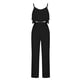 thumbnail image 5 of Blusa sin mangas lisa con cuello redondo para mujer a la moda de 2 piezas + conjuntos de pantalones con bolsillos sueltos Wmkox8yi  bvn3651, 5 of 5