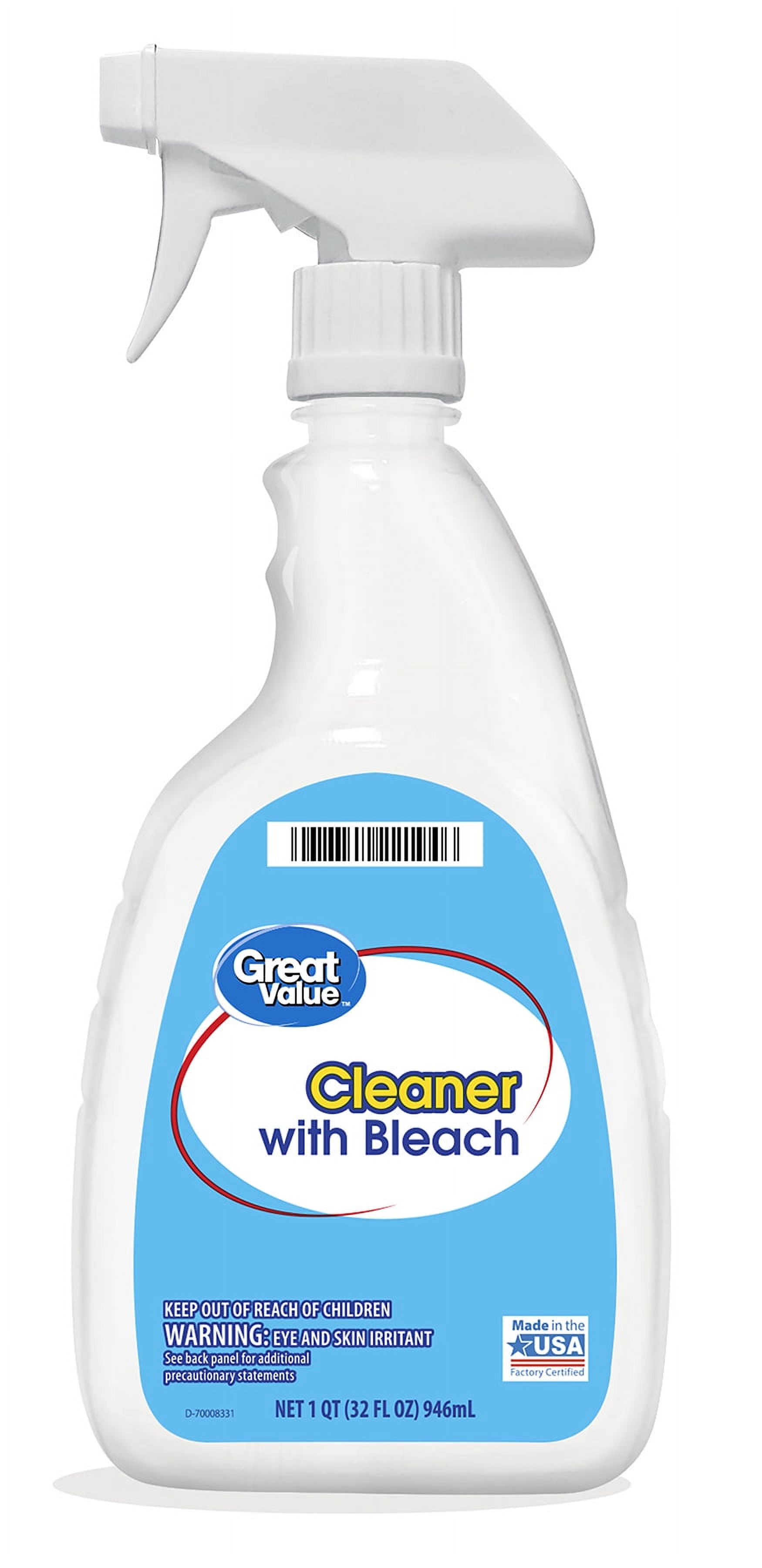 Great Value Cleaner with Bleach, 32 fl oz