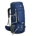 thumbnail image 1 of TFixol "Adventure Pro 60L Lightweight Hiking Backpack - Water-Resistant, Multi-Compartment, Breathable Design with Rain Cover, Blue", 1 of 6