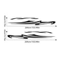 thumbnail image 5 of BIBABLYKE Universal Motorhome Side Stripes Sticker Car Body Decoration Waterproof Vinyls Decal Stickers for Caravans Campers Picku, 5 of 8