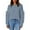Light Blue, variant on Women's Chunky Cable Knit Sweater Oversized Crewneck Long Sleeve Pullover (Army Green, L)