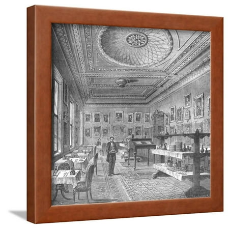  Dining  Room  of the Garrick Club 1897 Framed  Print Wall  