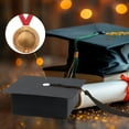thumbnail image 5 of Graduation Gift Box with Tassel for Her Class of 2026 Graduation Hat Cap Box Gift Wrapping Grad Keepsake Memory Home Decor Black Box for College Graduate High School Party Favor Supply, 5 of 6
