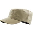 thumbnail image 3 of Cadet Army Military Fitted Botton Cap Basic Everyday Castro Radar Hat, 3 of 6