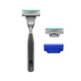 thumbnail image 2 of Harry's Plus Shaving Razor for Men with 2 Razor Blade Refill Cartridges, Onyx, 2 of 8