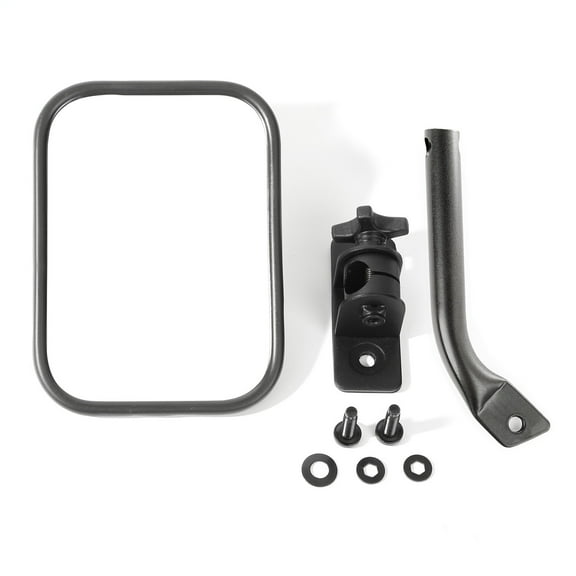 Rugged Ridge 11026.02 Mirror Relocation Bracket Kit, Stainless Steel; 97-02 Jeep Wrangler TJ