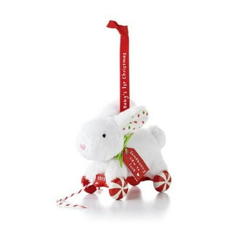 Boyds Plush Ornament - 1 X Babys 1st Christmas Plush Bunny 2013 Hallmark Ornament