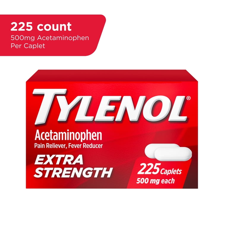 Tylenol Extra Strength Caplets, Fast, Strong Pain Relief