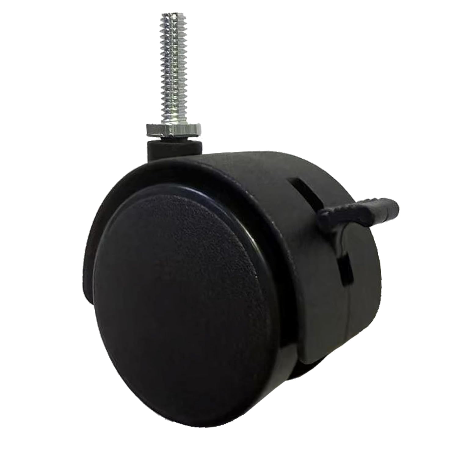 2 Inch Casters Swivel Stem Caster Wheel 1/4" - 20 x 1 New PP Furniture Shelving Casters Replacement Castors with Brakes (with Brake-Black)