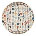 thumbnail image 3 of Unique Loom Morocco Collection Area Rug - Medina (7' Round Multi/Black), 3 of 7