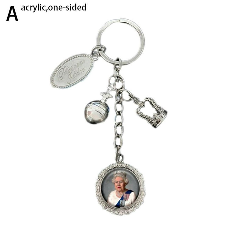 Advertising Key Chain Elizabeth II Regina Coin Magnetic Com-A-Part Key Ring