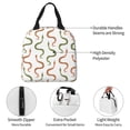 thumbnail image 3 of Yiaed Hand Drawn Snake Print Insulated Lunch Bag Reusable Cute Tote Lunch Box, Leakproof Cooler Lunch Bags for Work Office Travel School Picnic, 3 of 5