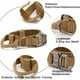 thumbnail image 3 of Collar táctico para perro con asa de control, ajustable, de nailon militar, con hebilla de metal, acolchado para perros medianos y grandes, para entrenamiento., 3 of 7