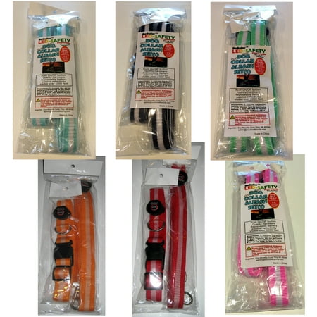 BeSafer™ Stylish LED Dog Collar & Leash Set - 5-Pack, 5 Colors, Adjustable, Durable, Clearance Sale, Pet Safety Accessories