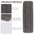 thumbnail image 2 of Replacement Mop Pads Fit for Rubbermaid Commercial 18" and 17" Mops - 10 Pack Wet & Dry Commercial Cleaning Reusable Refills Fit for Any Microfiber Flat Mop System 18" and 17" - Gray, 2 of 6