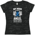 thumbnail image 3 of Inktastic My Hero is Now My Angel Colon Cancer Awareness Women's T-Shirt, 3 of 5