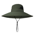 thumbnail image 1 of Sombrero tipo pescador de malla transpirable con ala ancha y ajuste regulable, protección UV, ideal para actividades al aire libre y plegable., 1 of 8