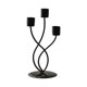 thumbnail image 3 of Candelabro de 3 brazos Macarena decoración del hogar negro, 3 of 8