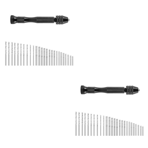 Speravity Microbrocas helicoidales Kit de herramientas manuales precisas Perforación de carpintería Herramientas rotativas de tamaño compacto Llavero de Type2 NO2 Speravity CBP227968