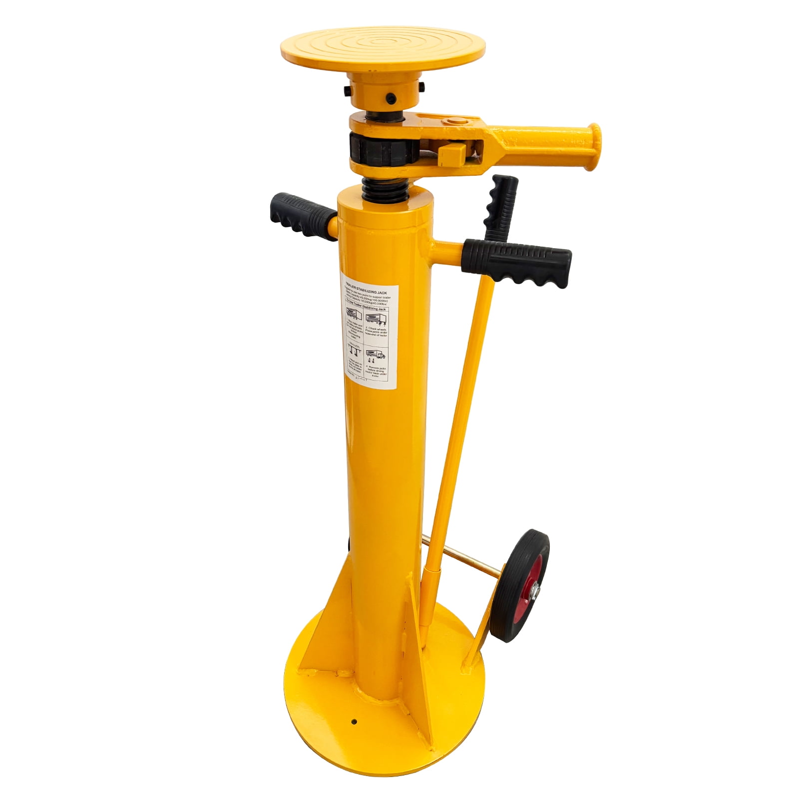 Standard Duty Trailer Stabilizing Jack Stand 100000Lb Static Capacity Spiral Ascending Jack Bracket