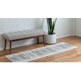 thumbnail image 3 of Rugs.com Georgia Collection Rug – 8 Ft Runner Ivory Flatweave Rug Perfect For Hallways, Entryways, 3 of 9